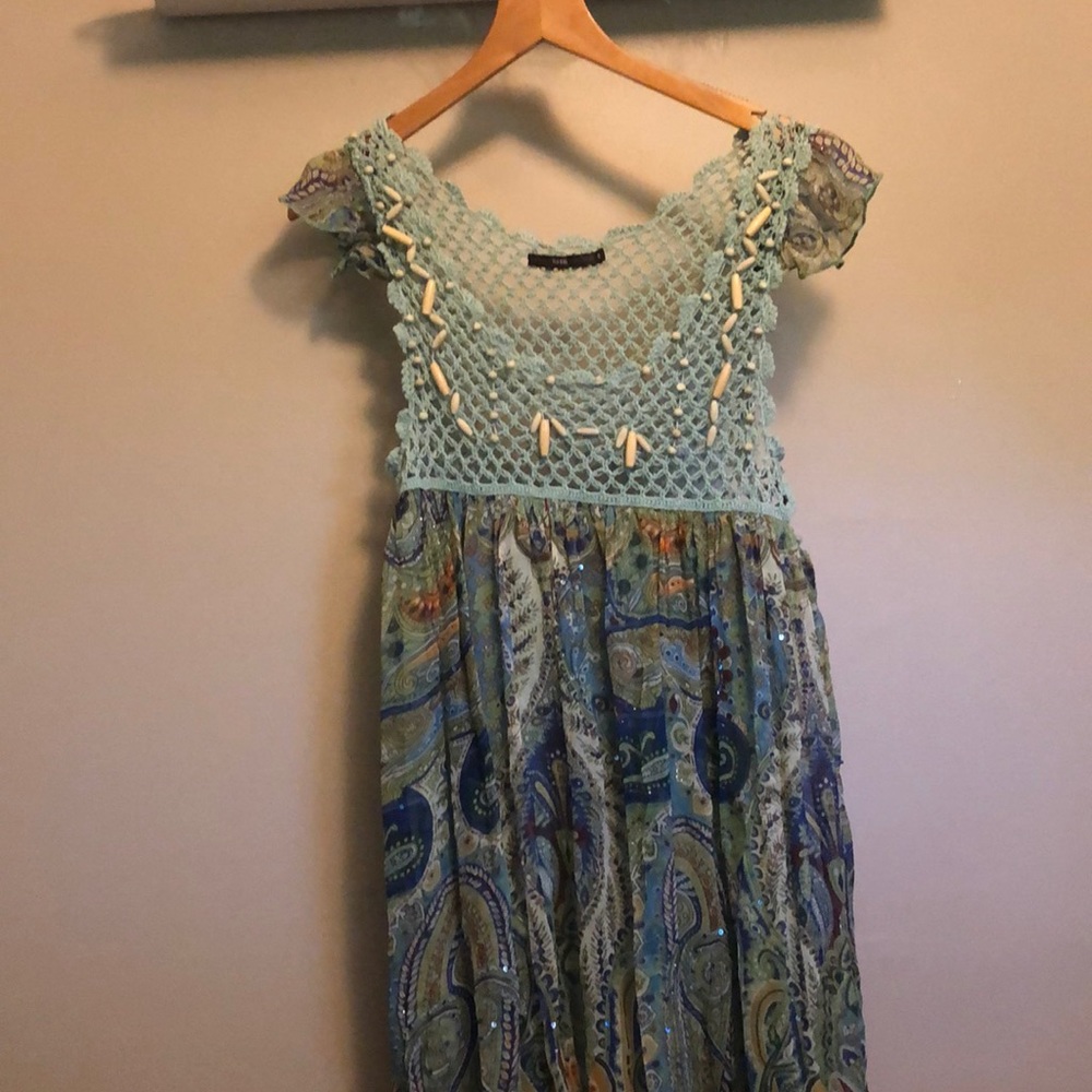 Crochet yoke sundress